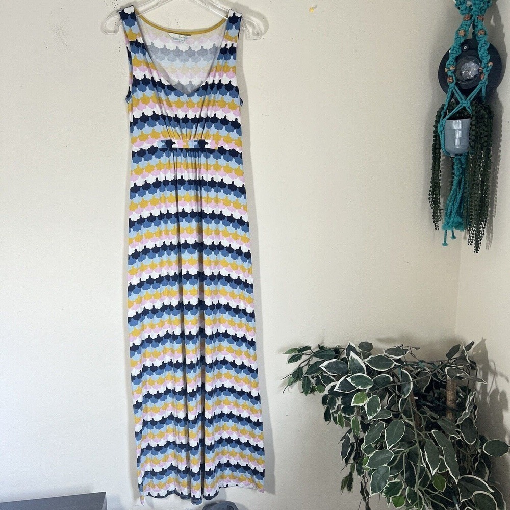 BODEN Jersey Knit Maxi Dress BOLD Prints SIZE US 6R UK 10 Stretch - Picture 2 of 7